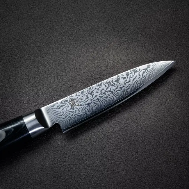 Yaxell Ran Schilmes 10 cm – 69 Lagen Damaststaal – VG10 Staal – 61 HRC – Canvas-Micarta Heft