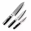 Yaxell Ran Messenset – Giftset – 3-delig – Santoku Mes 16,5 cm, Santoku Mes 12,5 cm en Schilmes 8 cm - 69 Lagen Damaststaal – VG10 Staal – 61 HRC – Canvas-Micarta Heft