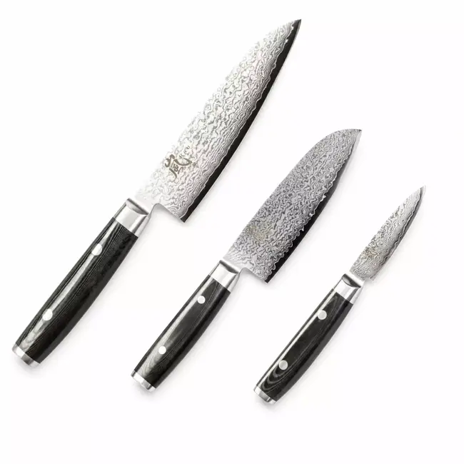 Yaxell Ran Messenset 3-delig - Geschenk Set - VG10 Damast Messen - Japans Vakmanschap