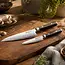 Yaxell Ran – 2-delige Messenset – Koksmes 15,5 cm & Schilmes 10 cm – 69 Lagen Damaststaal – VG10 – Micarta Heft