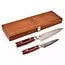 Yaxell Ran Messenset – Giftset – 2-delig – Koksmes 20 cm & Universeelmes 12 cm – 69 Lagen Damaststaal – VG10 Staal – 61 HRC – Mahonie Heft - Limited Edition