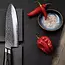 Yaxell Tsuchimon Santoku Koksmes 16,5 cm – VG10 Staal – Gehamerd Lemmet – Micarta Heft