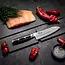 Yaxell Tsuchimon Santoku Koksmes 16,5 cm – VG10 Staal – Gehamerd Lemmet – Micarta Heft