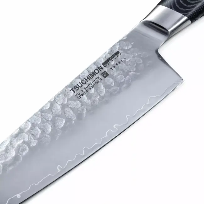 Yaxell Tsuchimon Universeelmes 12 cm – VG10 Staal – Gehamerd Lemmet – Micarta Heft