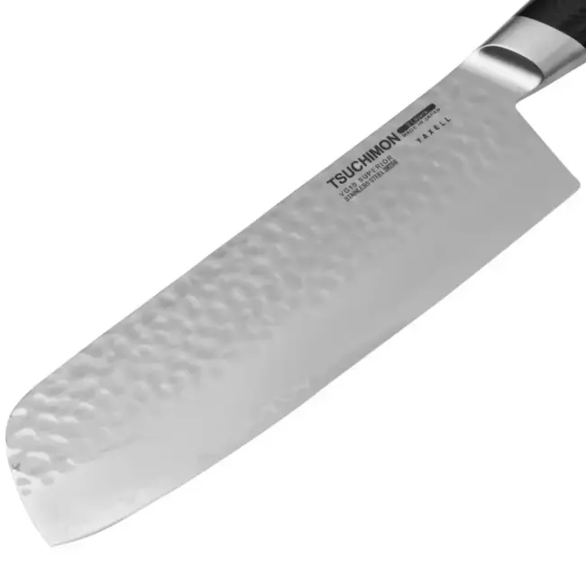 Yaxell Tsuchimon Nakiri Koksmes 18 cm – VG10 Staal – Gehamerd Lemmet – Micarta Heft