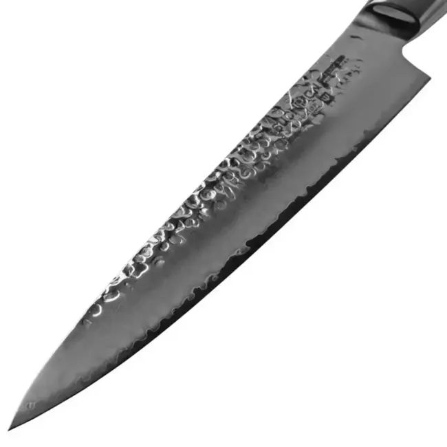 Yaxell Tsuchimon Vleesmes 18 cm – VG10 Staal – Gehamerd Lemmet – Micarta Heft