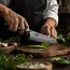 Yaxell Tsuchimon Santoku Koksmes 12,5 cm – VG10 Staal – Gehamerd Lemmet – Micarta Heft