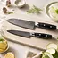 Yaxell Tsuchimon Messenset – 2-delig – Santokumes 16,5 cm en Universeelmes 12 cm – 3 Lagen Damaststaal – VG10 Staal – Canvas-Micarta Heft