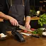 Yaxell Tsuchimon Geschenkset – 3-delig – Messenslijper met Koksmes 20 cm en Universeelmes 12 cm – 3 Lagen Damaststaal – VG10 Staal – Canvas-Micarta Heft