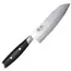 Yaxell Tsuchimon Messenset – 6-delig – Magnetische Walnoothouten Messenstrip met 5 Messen – 3 Lagen Damaststaal – VG-10 Staal – Canvas-Micarta Heft
