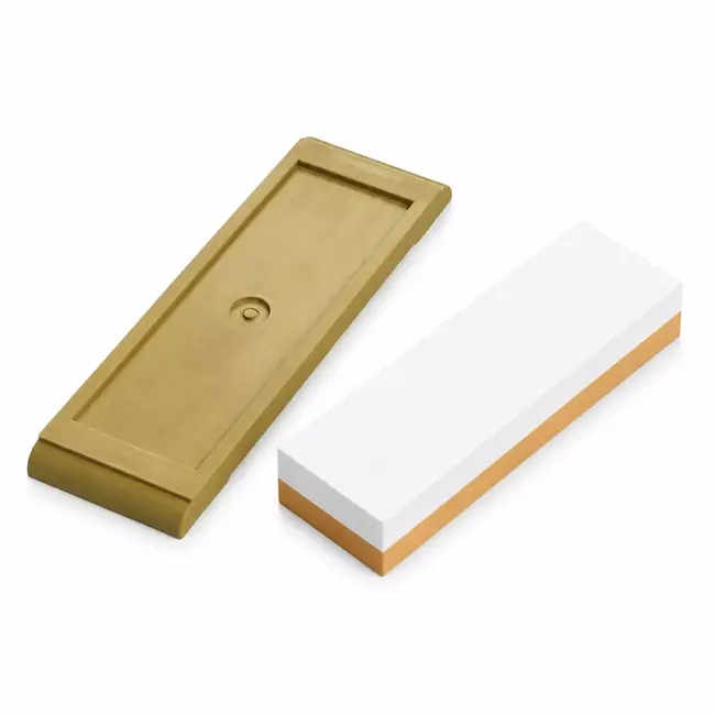 Yaxell 1000/3000 Wetsteen / Combinatiesteen / Slijpsteen – Dubbele Korrelgrofte – Inclusief Angle-Keeper en Nivelleringsteen – Voor Precisie Slijpen en Fijn Polijsten van Japanse Messen