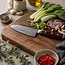 Yaxell Super Gou Santoku Koksmes – 12,5 cm – 161 Lagen Damaststaal – SG2 Staal – 63 HRC – Canvas-Micarta Heft