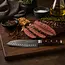 Yaxell Super Gou Santoku Mes met Kuiltjes 16,5 cm – 161 Lagen Damaststaal – SG2 Staal – 63 HRC – Canvas-Micarta Heft