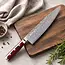 Yaxell Super Gou Koksmes 24 cm – 161 Lagen Damaststaal – SG2 Staal – 63 HRC – Canvas-Micarta Heft