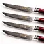 Yaxell Super Gou Steakmessenset 12 cm – 4-delig – 161 Lagen Damaststaal – SG2 Staal – 63 HRC – Canvas-Micarta Heft