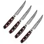 Yaxell Super Gou Steakmessenset 12 cm – 4-delig – 161 Lagen Damaststaal – SG2 Staal – 63 HRC – Canvas-Micarta Heft