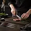 Yaxell Super Gou Steakmessenset 12 cm – 4-delig – 161 Lagen Damaststaal – SG2 Staal – 63 HRC – Canvas-Micarta Heft