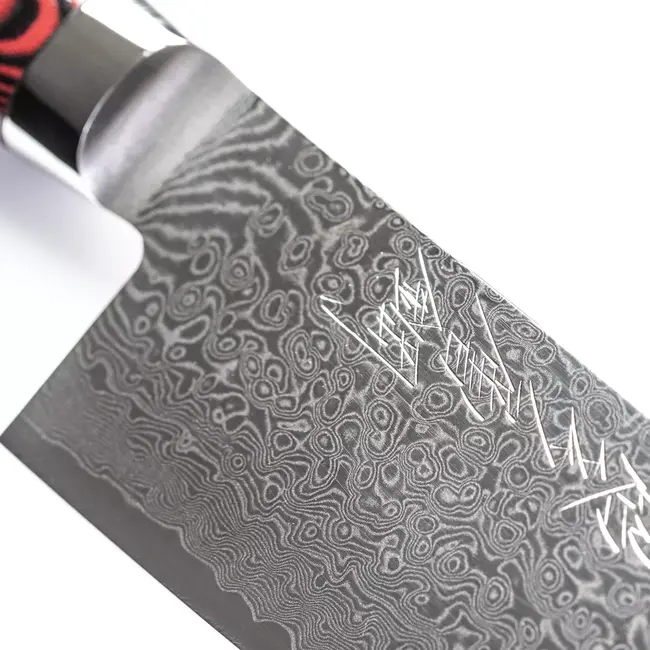 Yaxell Super Gou Nakiri Koksmes 16,5 cm – 161 Lagen Damaststaal – SG2 Staal – 63 HRC – Canvas-Micarta Heft