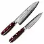 Yaxell Super Gou Messenset – Giftset – 2-delig – Koksmes 20 cm & Universeelmes 12 cm – 161 Lagen Damaststaal – SG2 Staal – 63 HRC – Canvas-Micarta Heft