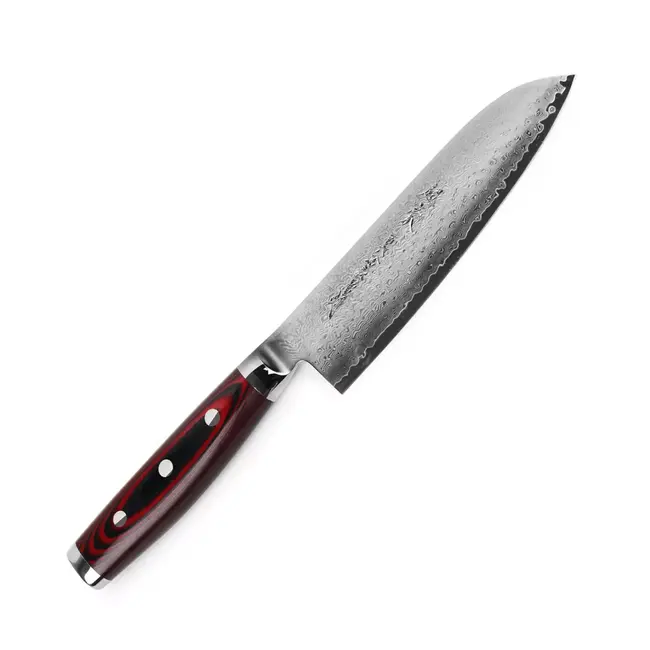Yaxell Super Gou Messenset – Giftset – 3-delig – Santoku 16,5 cm, Klein Santoku 12,5 cm & Schilmes 8 cm – 161 Lagen Damaststaal – SG2 Staal – 63 HRC – Canvas-Micarta Heft