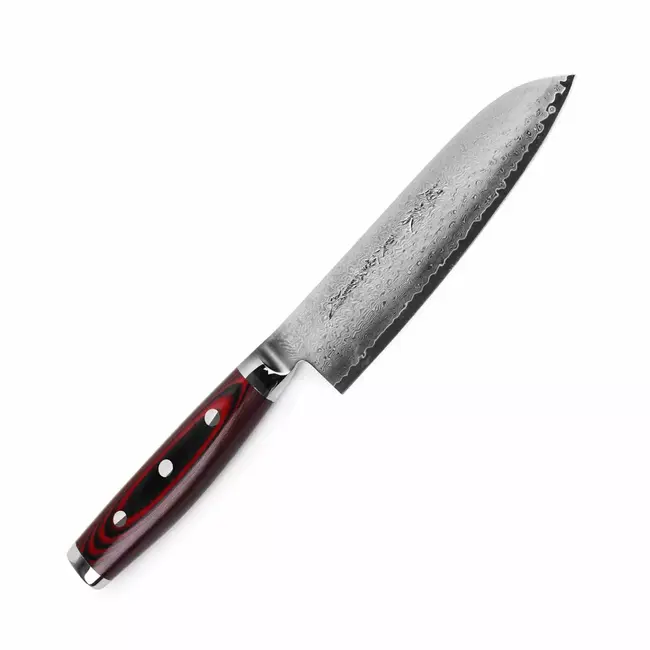 Yaxell Super Gou Messenset – 7-delig – Magnetisch 'Tower' Messenblok met 6 Messen – 161 Lagen Damaststaal – SG2 Staal – 63 HRC – Canvas-Micarta Heft