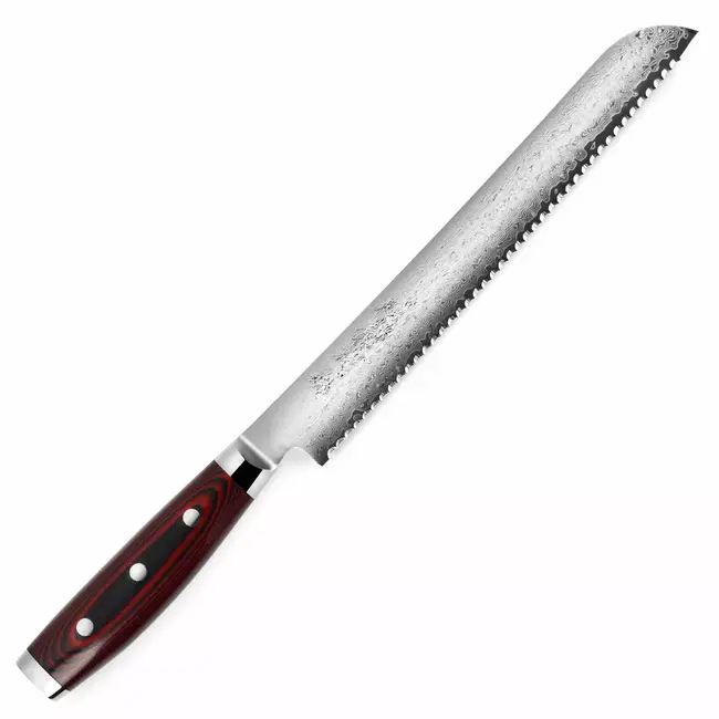 Yaxell Super Gou Messenset – 6-delig – Bamboe Magneetstrip met 5 Messen – 161 Lagen Damaststaal – SG2 Staal – 63 HRC – Canvas-Micarta Heft