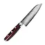 Yaxell Super Gou Messenset – 6-delig – Zwarte Magneetstrip met 5 Messen – 161 Lagen Damaststaal – SG2 Staal – 63 HRC – Canvas-Micarta Heft
