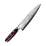 Yaxell Super Gou Messenset – 7-delig – Zwarte Magneetstrip met 6 Messen – 161 Lagen Damaststaal – SG2 Staal – 63 HRC – Canvas-Micarta Heft