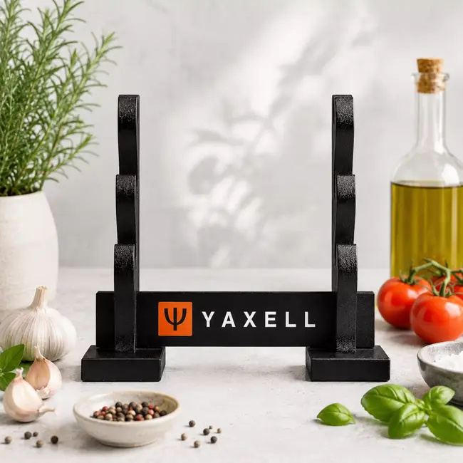 Yaxell Super Gou Ypsilon Katana Display – Houten Standaard voor 3 Messen