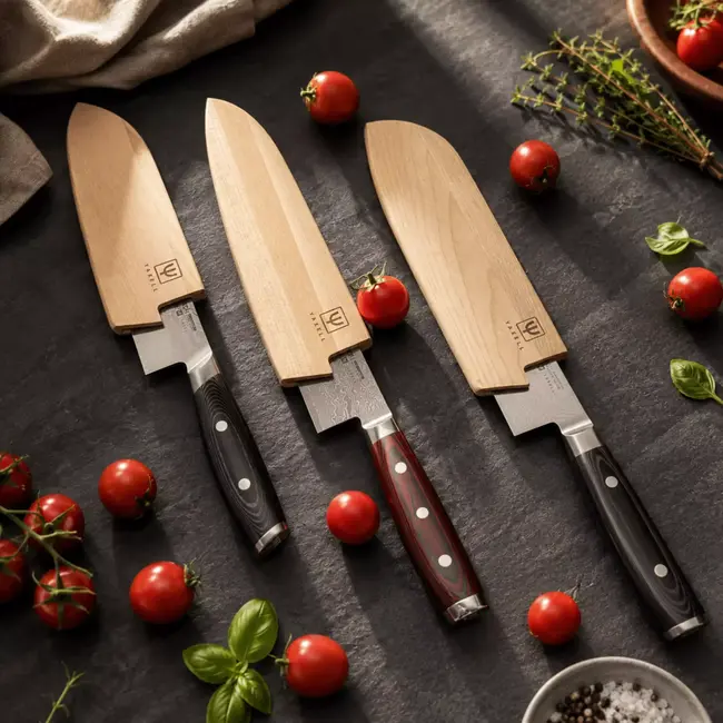 Yaxell Katana Mesbeschermer voor Koksmes 20 cm – Esdoornhout – Magnetische Schede