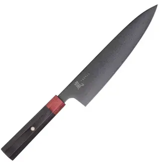 Yaxell Rei Koksmes 20 cm – 69 Lagen Damaststaal – VG10 Damaststaal – 61 HRC – Pakkahout Heft