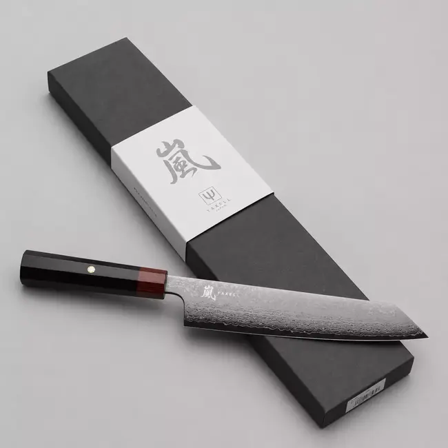 Yaxell Rei Kiritsuke mes 20 cm – 69 Lagen Damaststaal – VG10 Damaststaal – 61 HRC – Pakkahout Heft