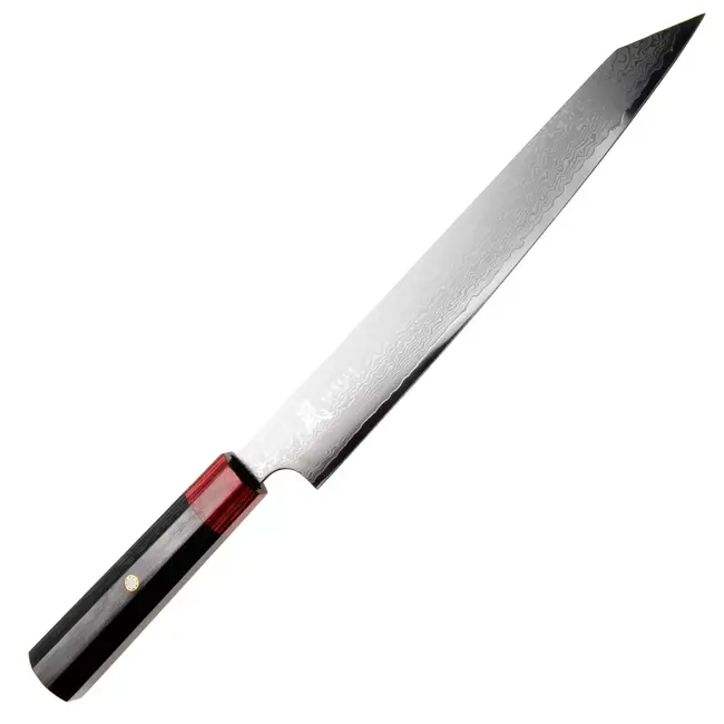 Yaxell Rei Sujihiki mes 23 cm – 69 Lagen Damaststaal – VG10 Damaststaal – 61 HRC – Pakkahout Heft