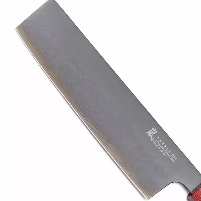 Yaxell Rei Nakiri mes 16,5 cm – 69 Lagen Damaststaal – VG10 Damaststaal – 61 HRC – Pakkahout Heft