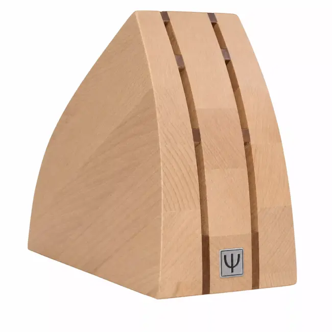 Yaxell Ran Messenset – 7-delig – Beukenhouten Messenblok met 6 Messen – 69 Lagen Damaststaal – VG10 Staal – 61 HRC – Canvas-Micarta Heft