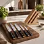 Yaxell Tsuchimon Messenset – 6-delig – Messenblok met 5 Messen – 3 Lagen Damaststaal – VG10 Staal – Canvas-Micarta Heft