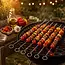 Triangle RVS Grillspies Set 6 Stuks – Herbruikbare BBQ Spiesen 27 cm, Vaatwasmachinebestendig