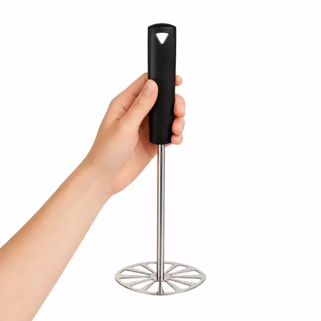 Triangle Aardappelstamper RVS met vaatwasmachinebestendige afneembare stampplaat voor fijne puree