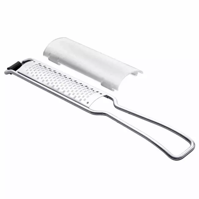 Triangle Zesteur rasp RVS 145 mm met fijne scherpe raspstructuur en beschermkap
