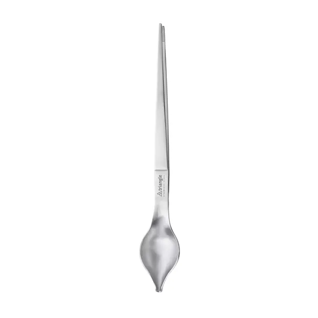 TriangleRVS decoratiepincet 24,3 cm met decoratielepel voor garneren en bordopmaak