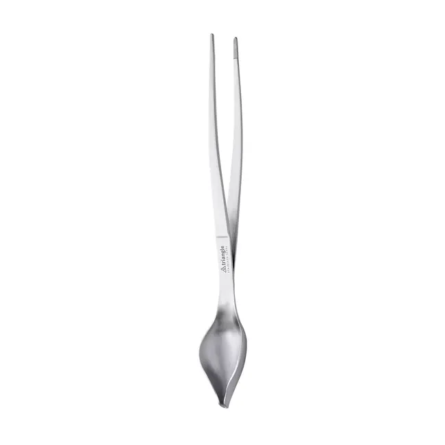 TriangleRVS decoratiepincet 24,3 cm met decoratielepel voor garneren en bordopmaak