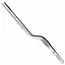Triangle RVS decoratiepincet/garneerpincet  21 cm dubbel gebogen voor nauwkeurig garneren