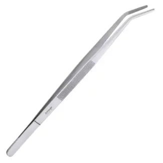 Triangle Grillpincet Gebogen 34,5 cm RVS voor BBQ en Koken
