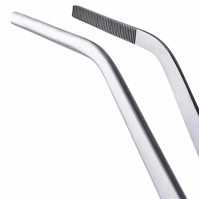 Triangle Grillpincet Gebogen 34,5 cm RVS voor BBQ en Koken