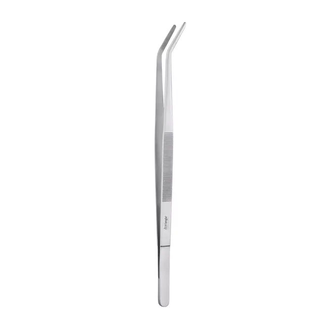 Triangle Grillpincet Gebogen 34,5 cm RVS voor BBQ en Koken