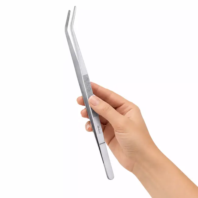 Triangle Grillpincet Gebogen 34,5 cm RVS voor BBQ en Koken