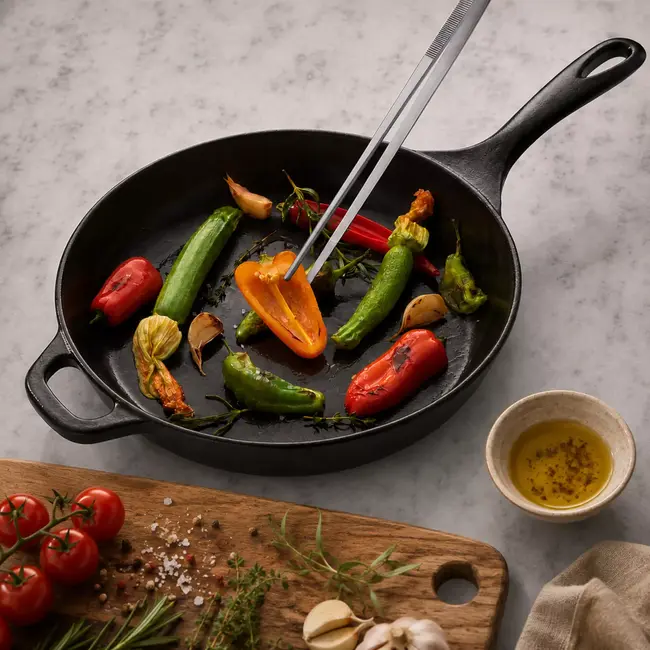 Triangle Grillpincet 30 cm RVS voor BBQ, Koken en Serveren