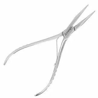 Triangle Gratentang 17,3 cm RVS met Veer voor Verwijderen van Visgraten