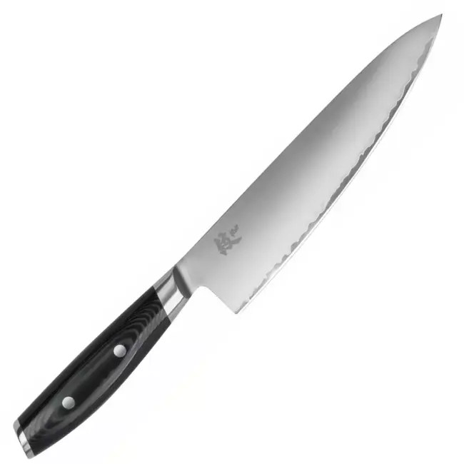 Yaxell magnetisch messenblok met messenset - beukenhout en roestvrij staal - zwart - 5 messen - voor de keuken - veilig opbergen