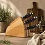 Yaxell Ran Messenset – 7-delig – Beukenhouten Messenblok met 6 Messen – 69 Lagen Damaststaal – VG10 Staal – 61 HRC – Canvas-Micarta Heft